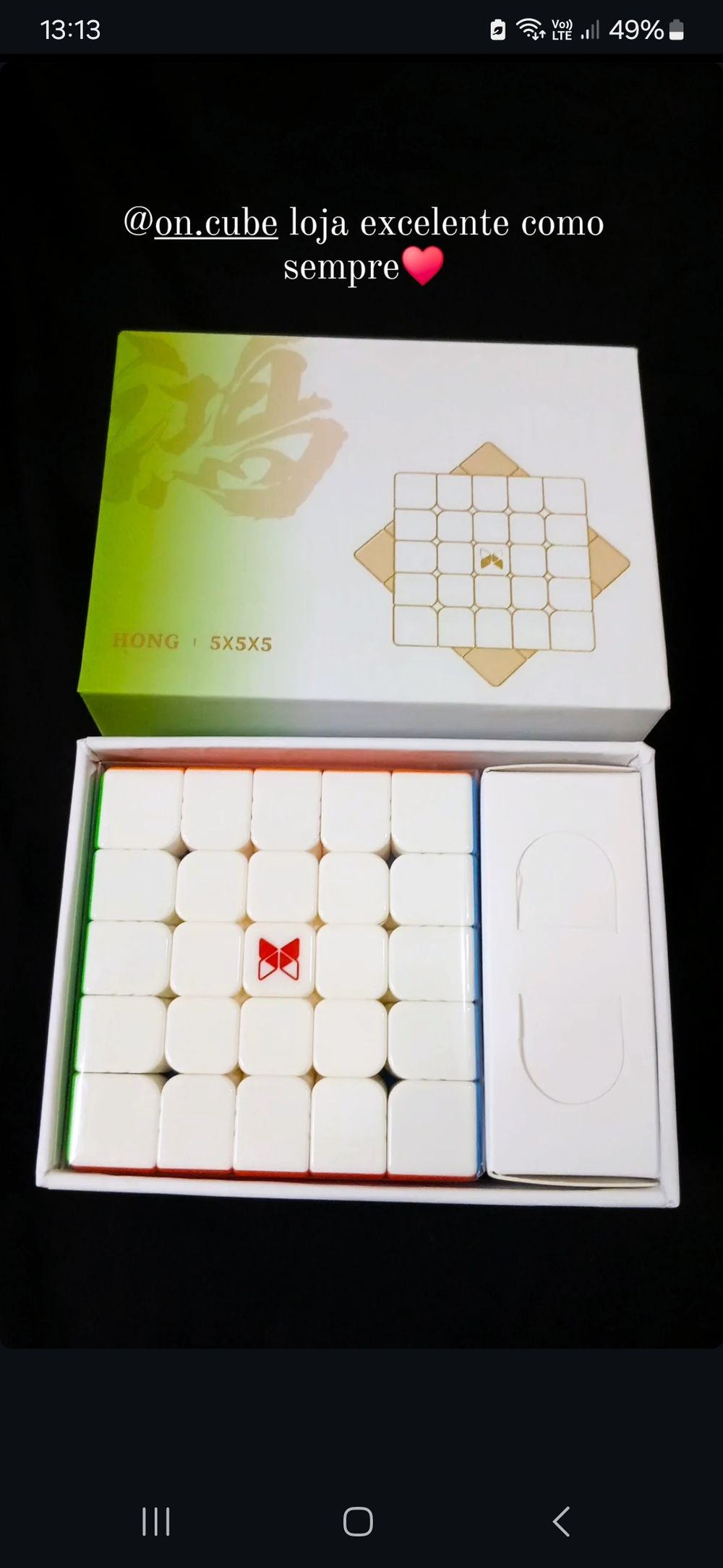 Cubo Mágico 5x5x5 Qiyi XMD Hong M UV - Magnético - Oncube: os