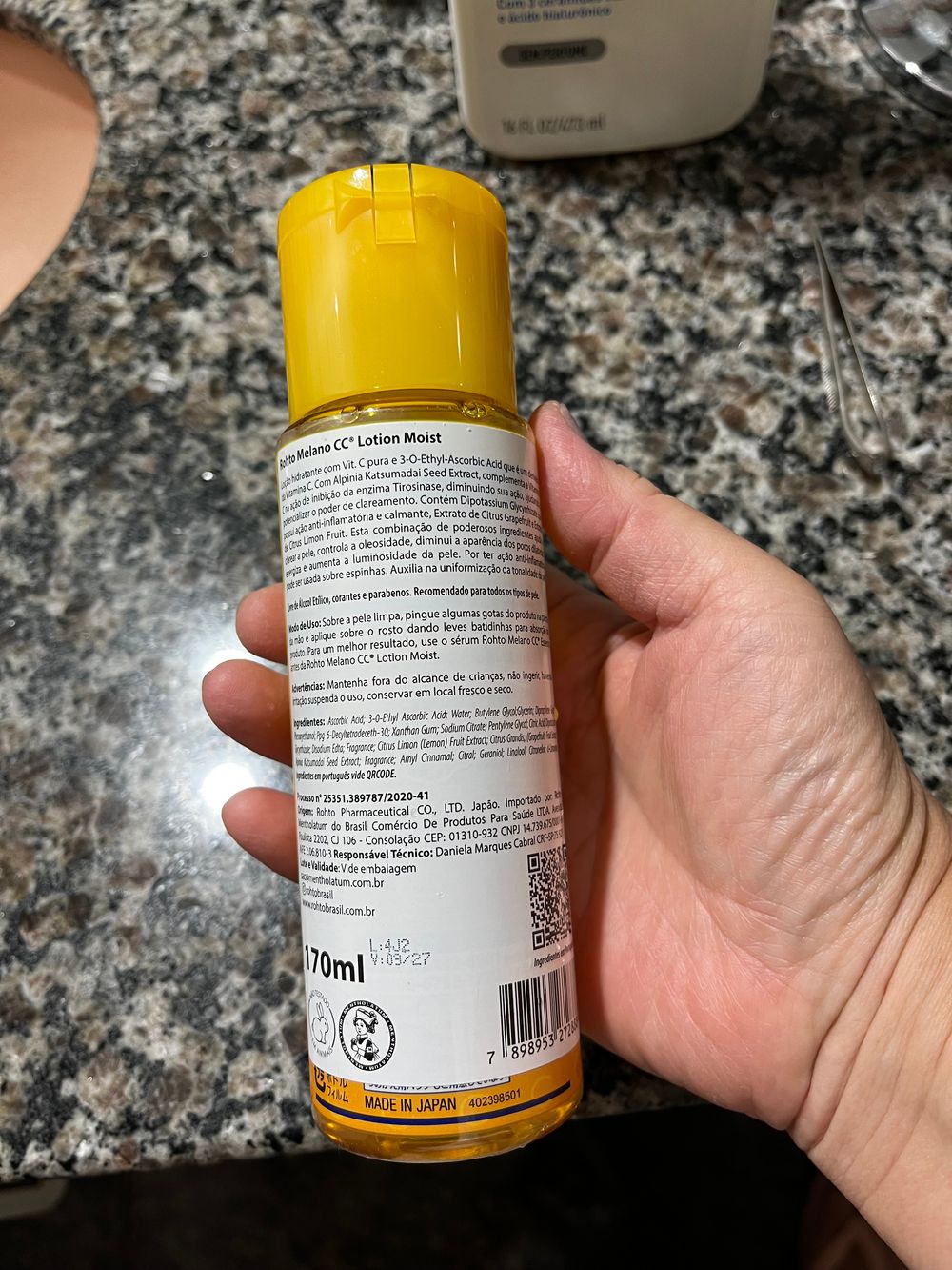 Loção Hidratante Melano CC Lotion Moist - Rohto Mentholatum