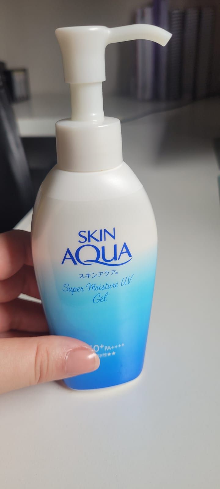 Skin Aqua Protetor Solar Super Moisture Gel PUMP 140g - Rohto