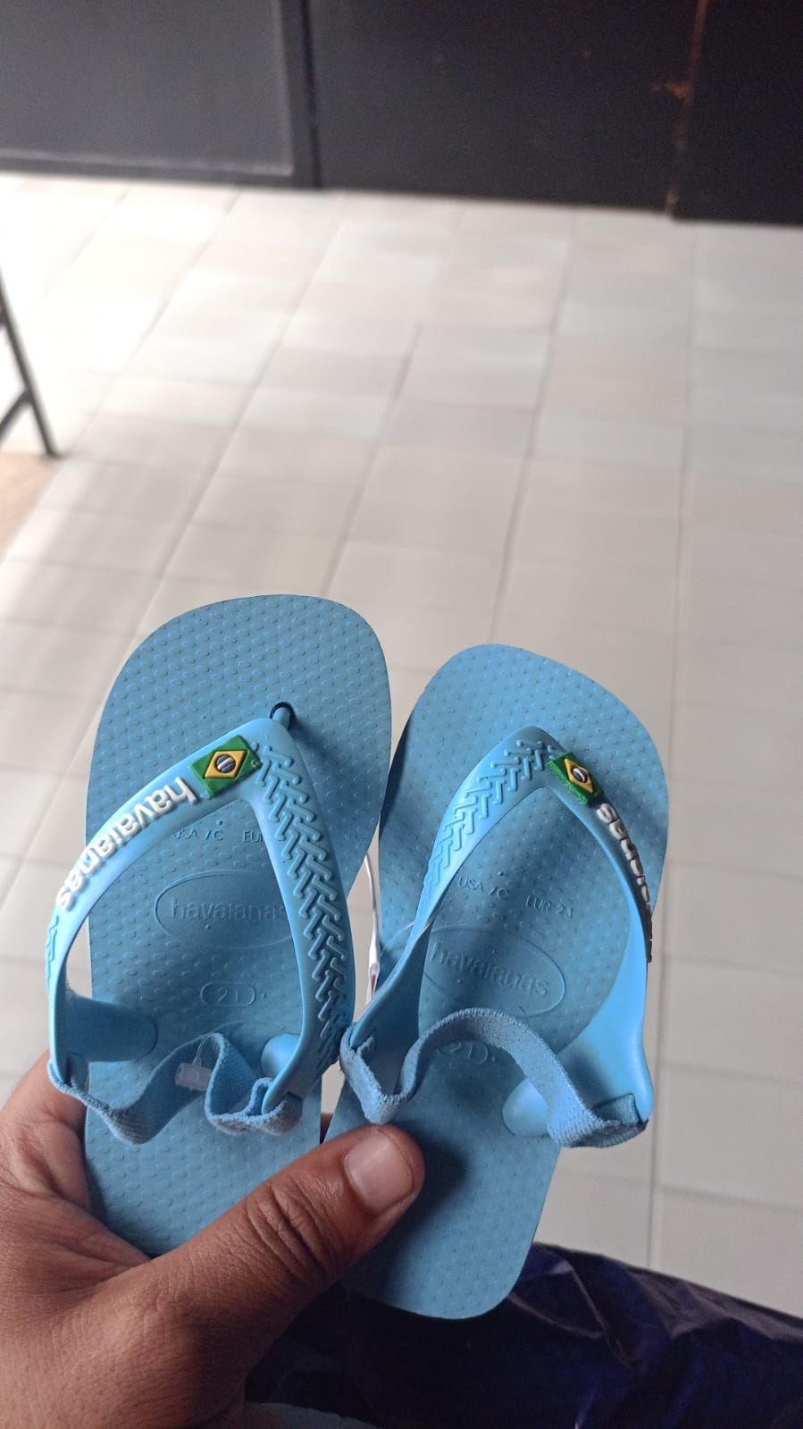 Chinelo Havaianas Baby Brasil Logo Havaianas