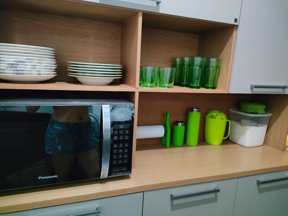 Cozinha Compacta Nesher Nobreza 210cm 7 Portas 2 Gavetas peças