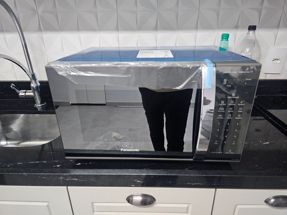 Microondas Panasonic Dupla Refeição 27L Prata | Casas Bahia
