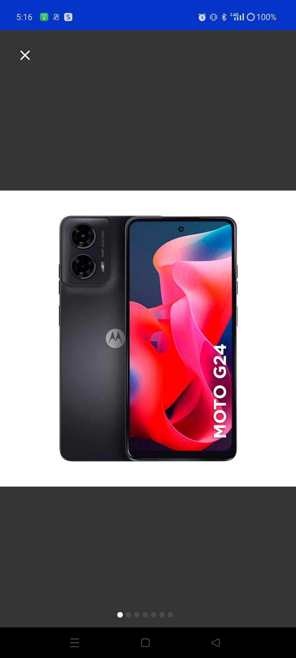 Smartphone Motorola Moto G24 Grafite com 256GB, | Casas Bahia