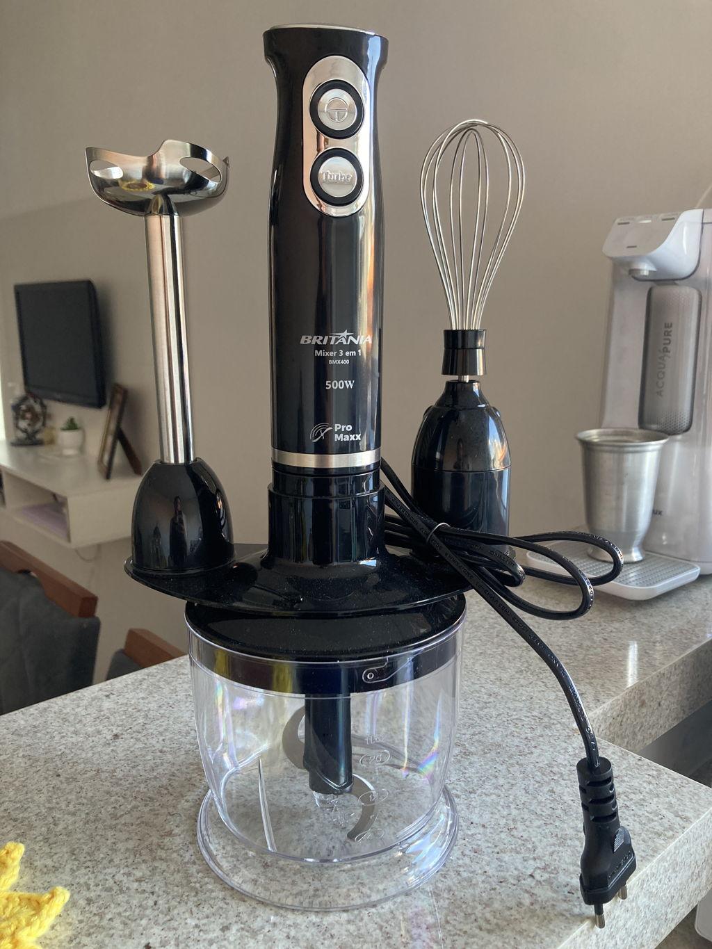Mixer Britânia BMX400P 3 em 1 400W - Preto | Casas Bahia