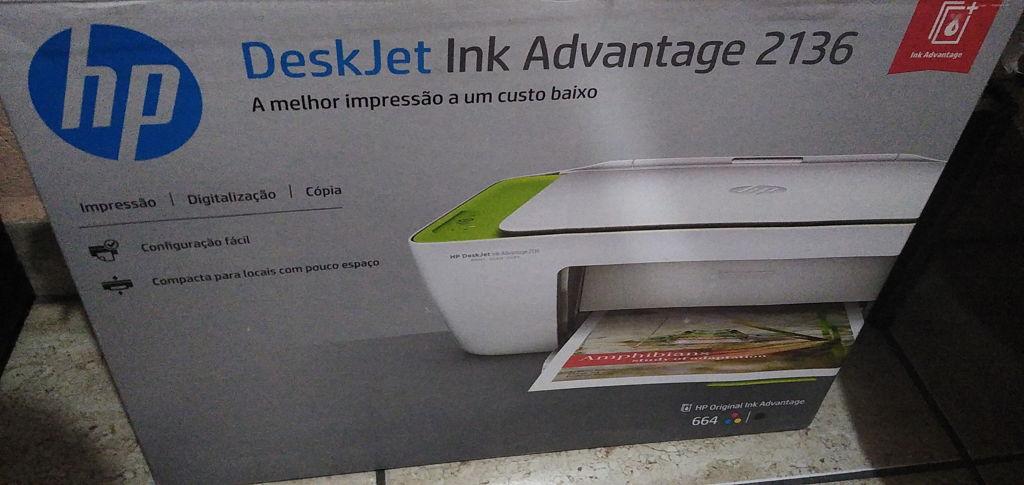Multifuncional HP DeskJet Ink Advantage 2136 | Casas Bahia